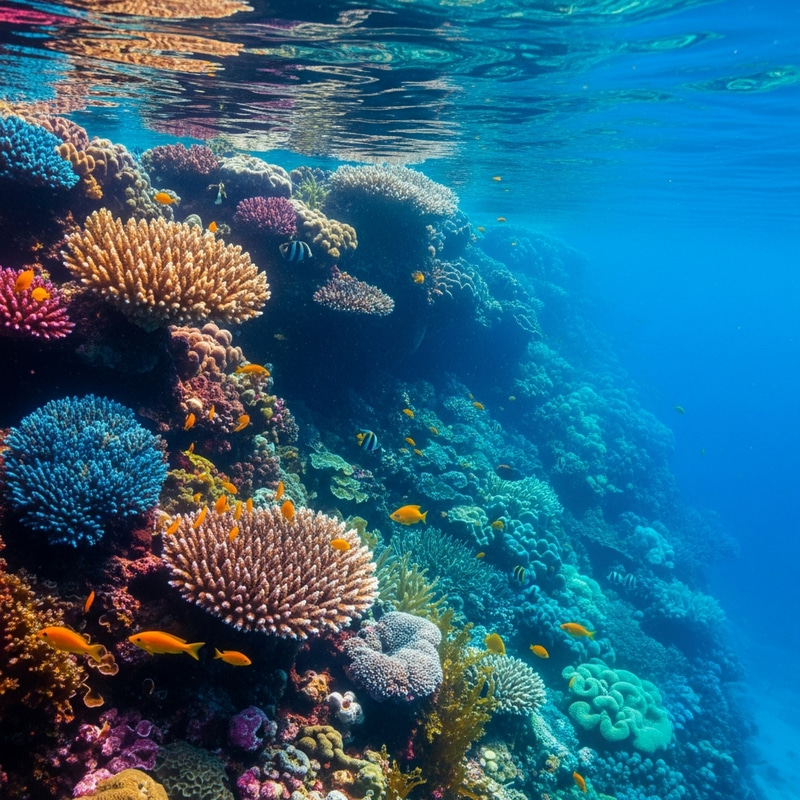 Colorful Underwater Abstract Art: Explore the Depths