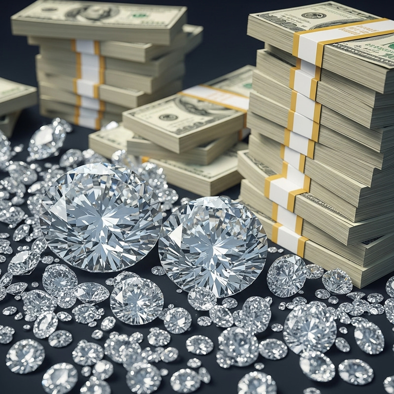 Opulent Wealth: Vibrant Diamonds and Money Stacks | Glamorous Lifestyle Opulent Wealth: Vibrant Diamonds and Money Stacks | Glamorous Lifestyle