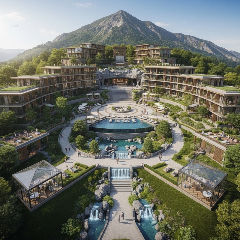 Tranquil Mountain Resort | Nature-Embedded Luxury, Infinity Pool & Spa