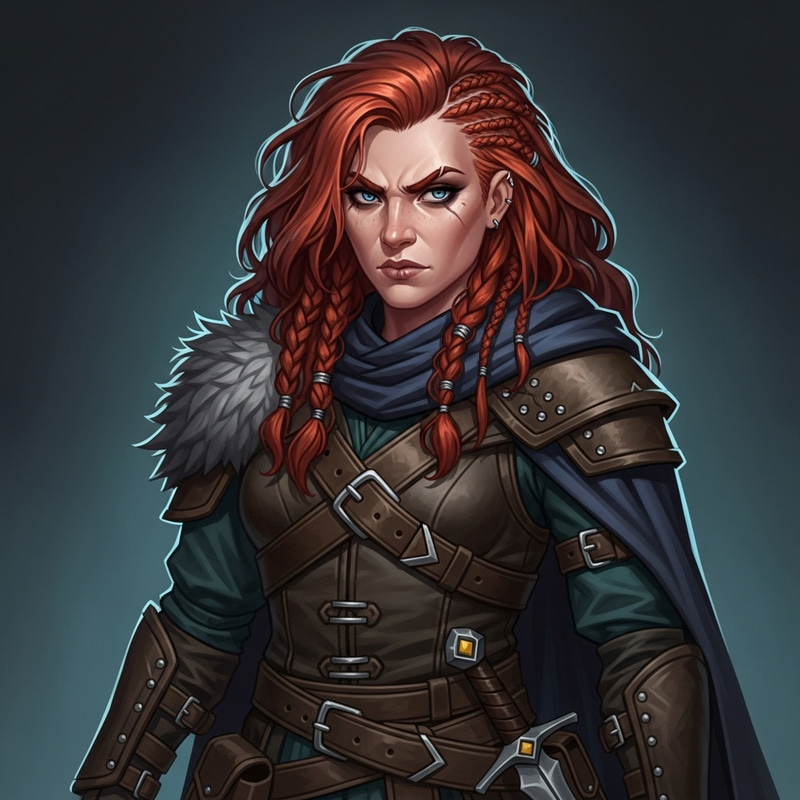 Stern Female Dwarf Rogue with Western Features | Fantasy Art Stern Female Dwarf Rogue with Western Features | Fantasy Art