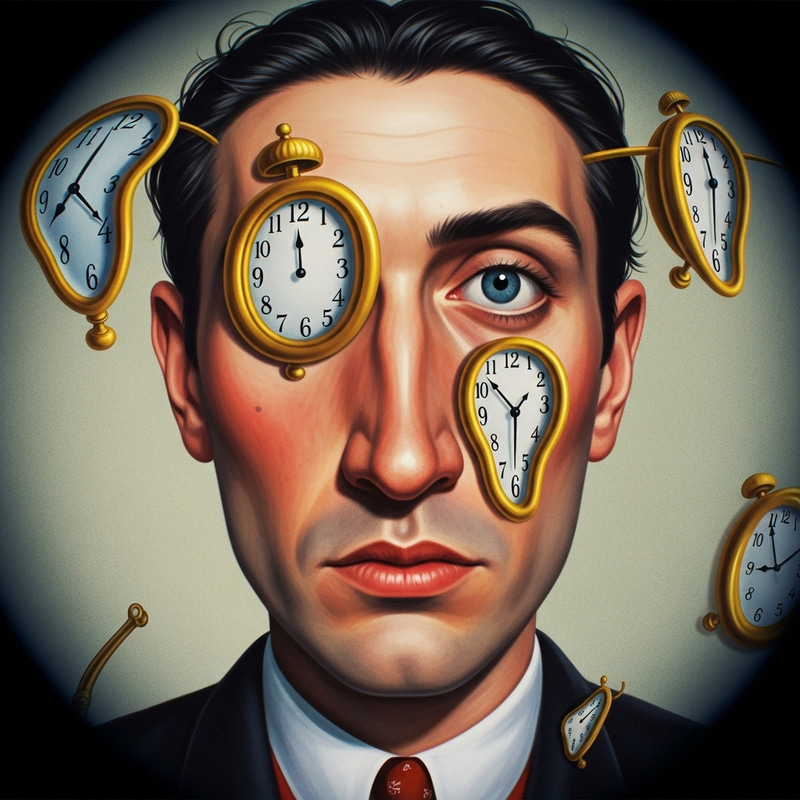 Surreal Self-Portrait in Vibrant Colors