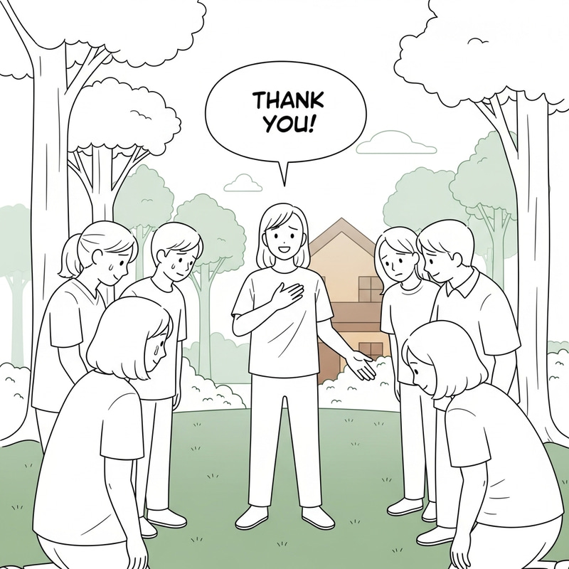 Heartfelt Bayanihan Moment: Forest Scene Illustration Heartfelt Bayanihan Moment: Forest Scene Illustration