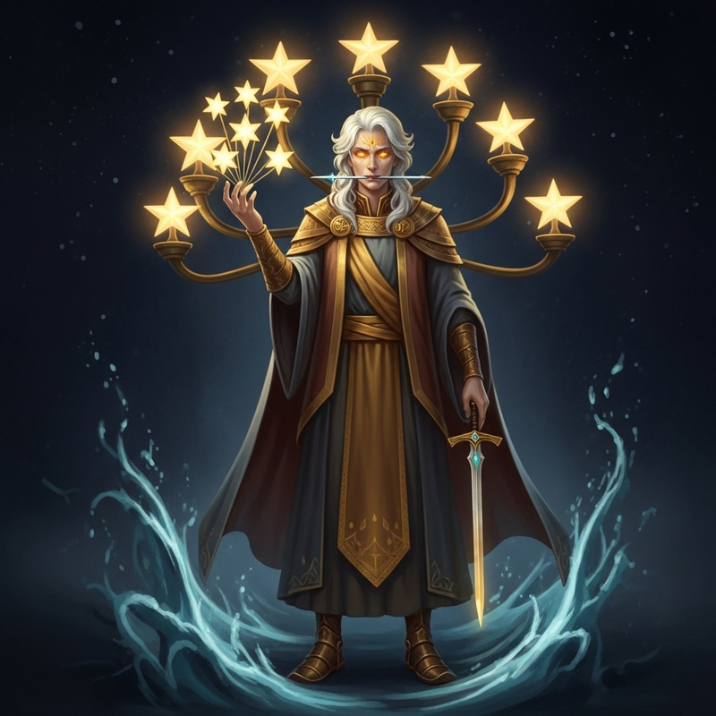 Seven Golden Lampstands Revelation: Son of Man in Robe and Glory Seven Golden Lampstands Revelation: Son of Man in Robe and Glory