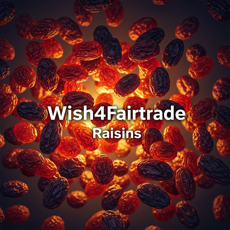 Wish4Fairtrade Raisins: Abstract Representation of Flavorful Raisins Wish4Fairtrade Raisins: Abstract Representation of Flavorful Raisins