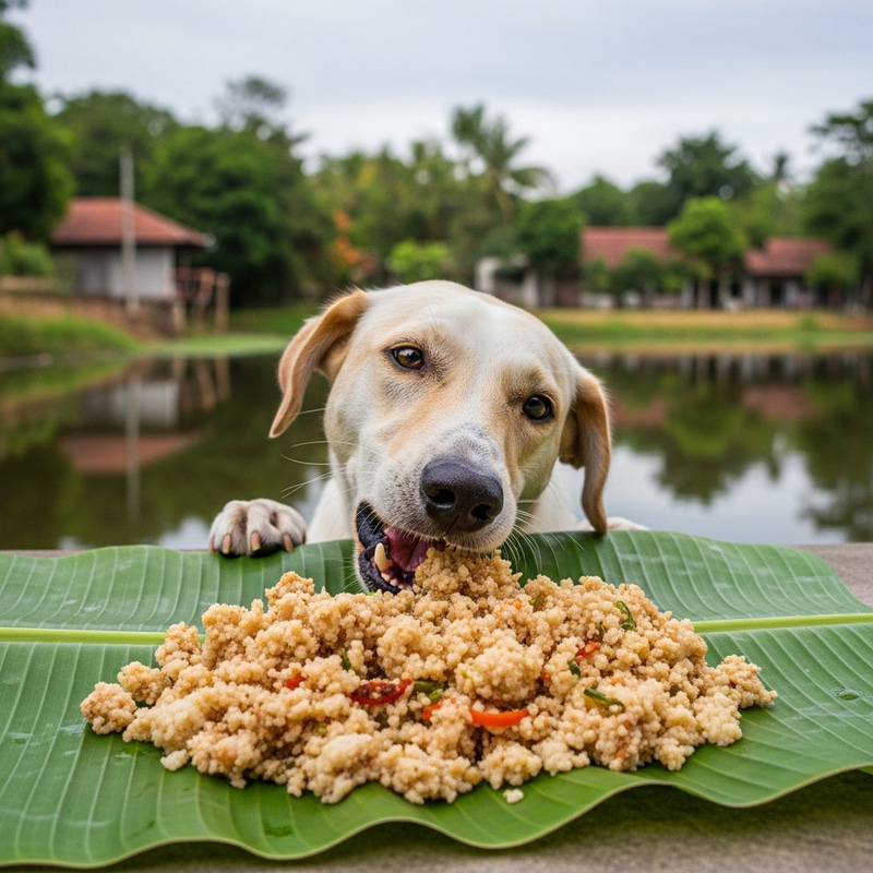 Adorable Pooch Devouring Kottu Roti | Sri Lankan Delight Adorable Pooch Devouring Kottu Roti | Sri Lankan Delight