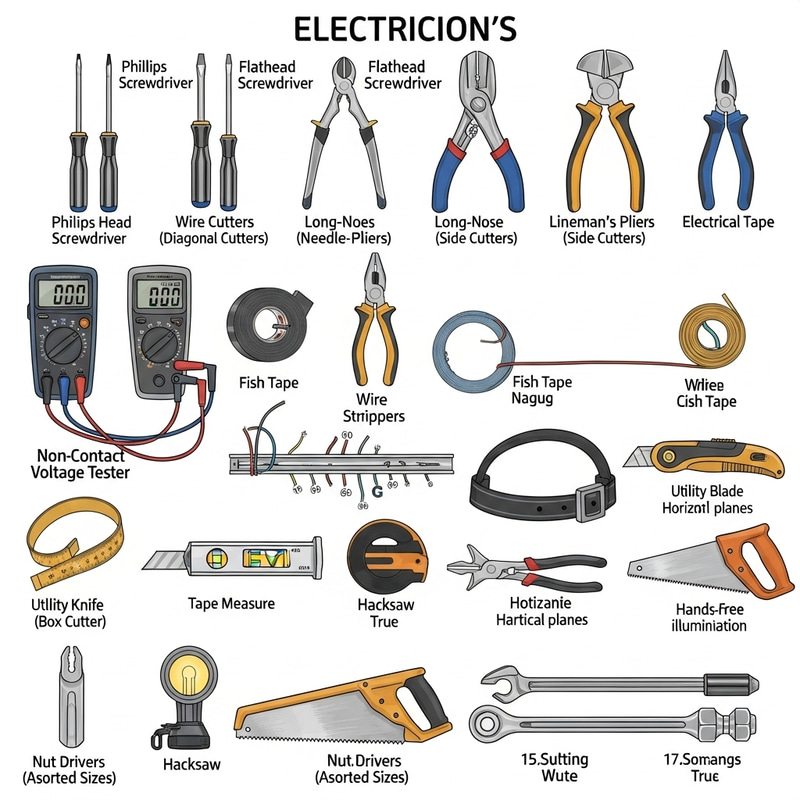 20 Essential Tools in an Electrician's Toolkit