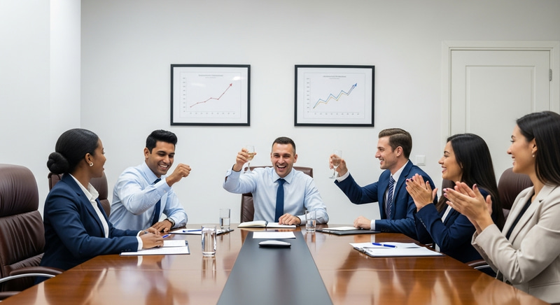 Celebrating Ultimate Business Success | Diverse Team Meeting Celebrating Ultimate Business Success | Diverse Team Meeting