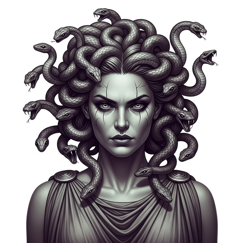 Medusa Gorgona: A Detailed Depiction of the Legendary Greek Monster Medusa Gorgona: A Detailed Depiction of the Legendary Greek Monster