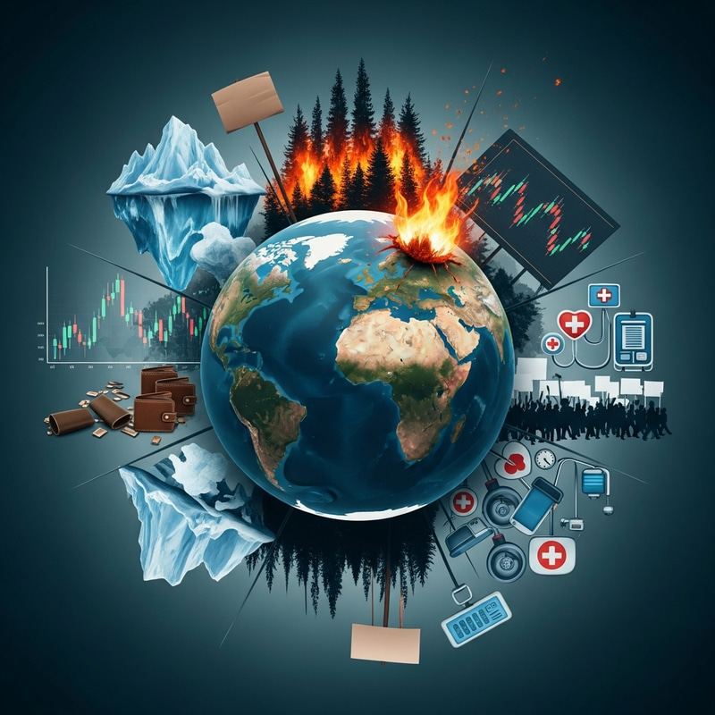 World in Crisis: Climate Change, Economic Instability, Social Unrest, Health Issues World in Crisis: Climate Change, Economic Instability, Social Unrest, Health Issues