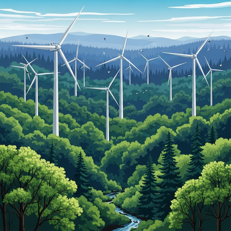 Wind Energy in Jungle - Sustainable Power Solution Wind Energy in Jungle - Sustainable Power Solution