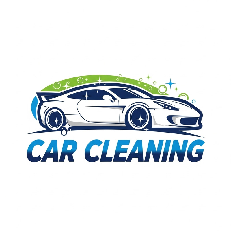 Car Cleaning Product Logo - Sparkling Design for All Car Owners