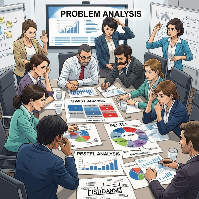 Creative KT Problem Analysis Artwork