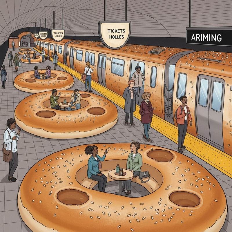 Delicious Bagel Subway Station Design Delicious Bagel Subway Station Design