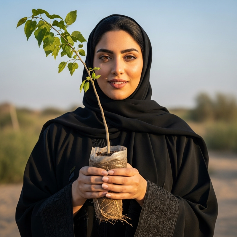 Qatari Woman Environmental Steward Qatari Woman Environmental Steward