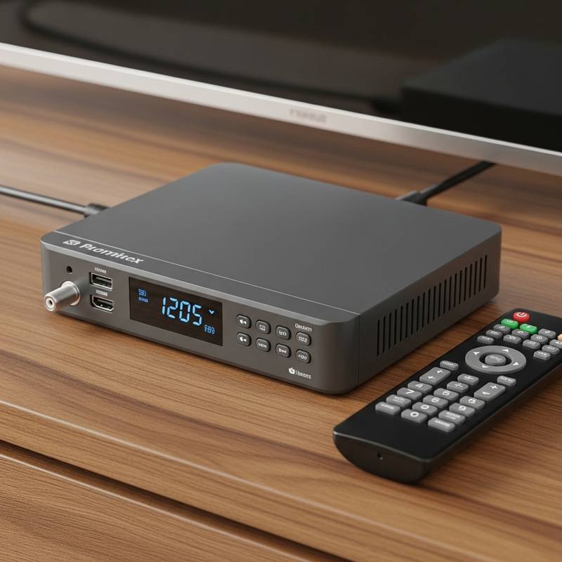 Cable Box on TV Stand Cable Box on TV Stand