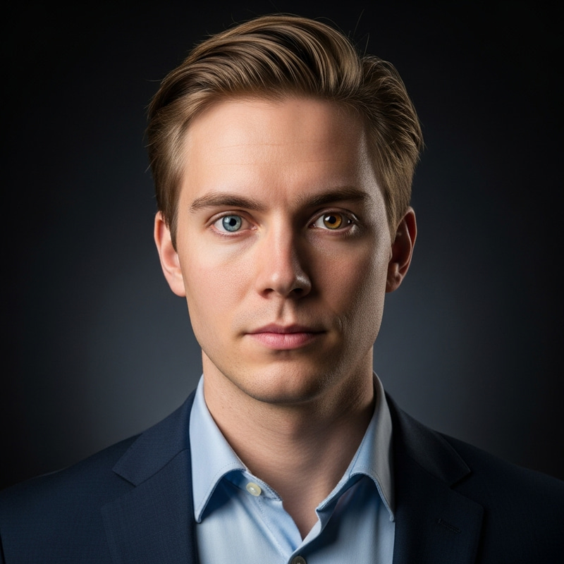 Young Swedish SCP Site Director with Heterochromia Young Swedish SCP Site Director with Heterochromia