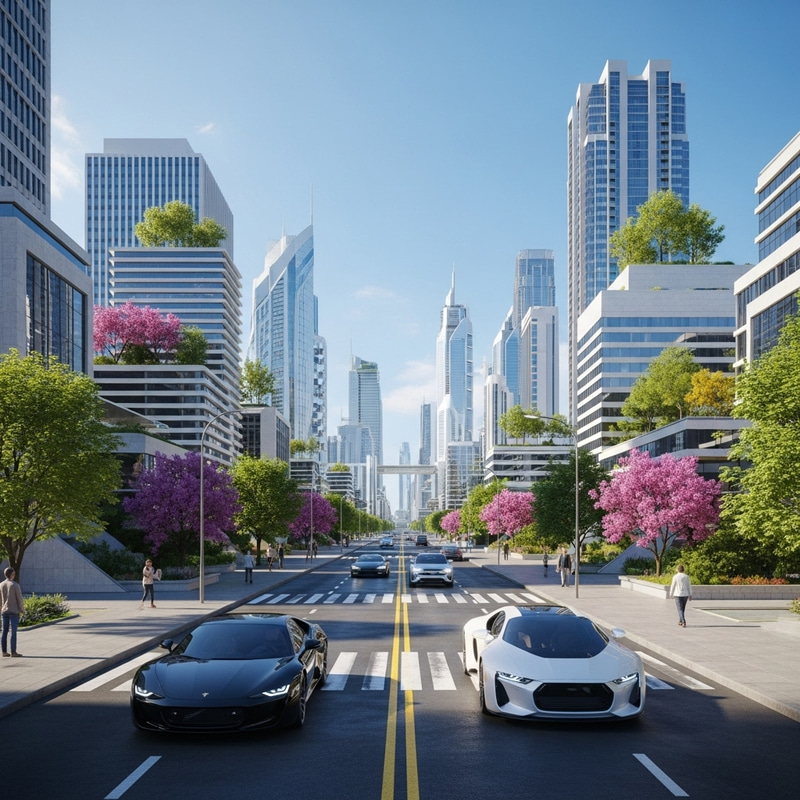 Utopian Future: Harmony of Industry and Nature Utopian Future: Harmony of Industry and Nature