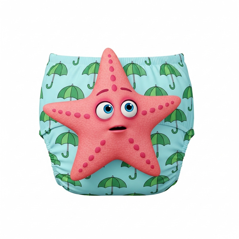 Patrick Star as Baby in Diapers from SpongeBob SquarePants Patrick Star as Baby in Diapers from SpongeBob SquarePants