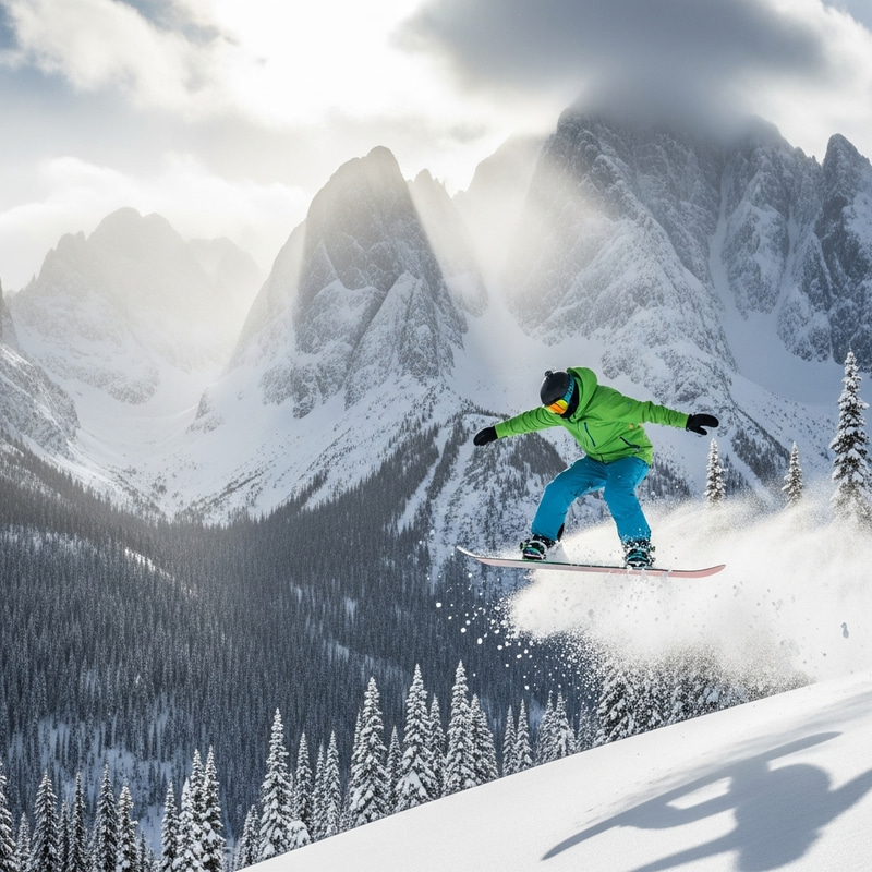 Spectacular Snowboarding Adventure in Winter Wonderland Spectacular Snowboarding Adventure in Winter Wonderland