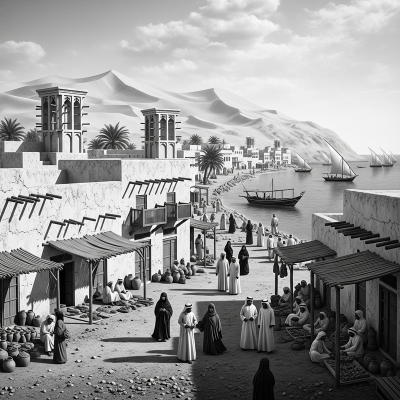 Ancient State of Qatar: Historic Black and White Photography Ancient State of Qatar: Historic Black and White Photography