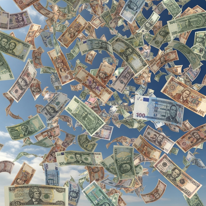 Currency Freefall: Various Currencies Colliding