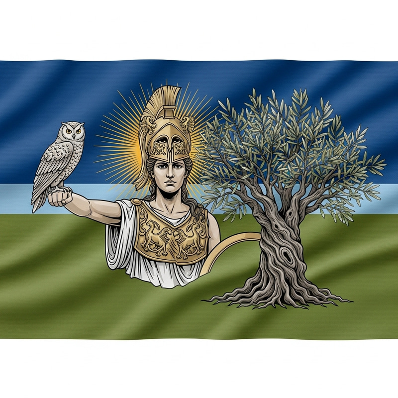 Athena Patrol Flag Design | Unique Greek Goddess Theme Athena Patrol Flag Design | Unique Greek Goddess Theme