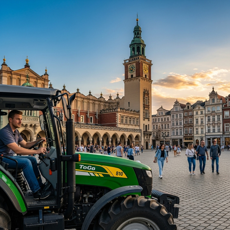Tractor Driver at Red Square | Historical Architecture View