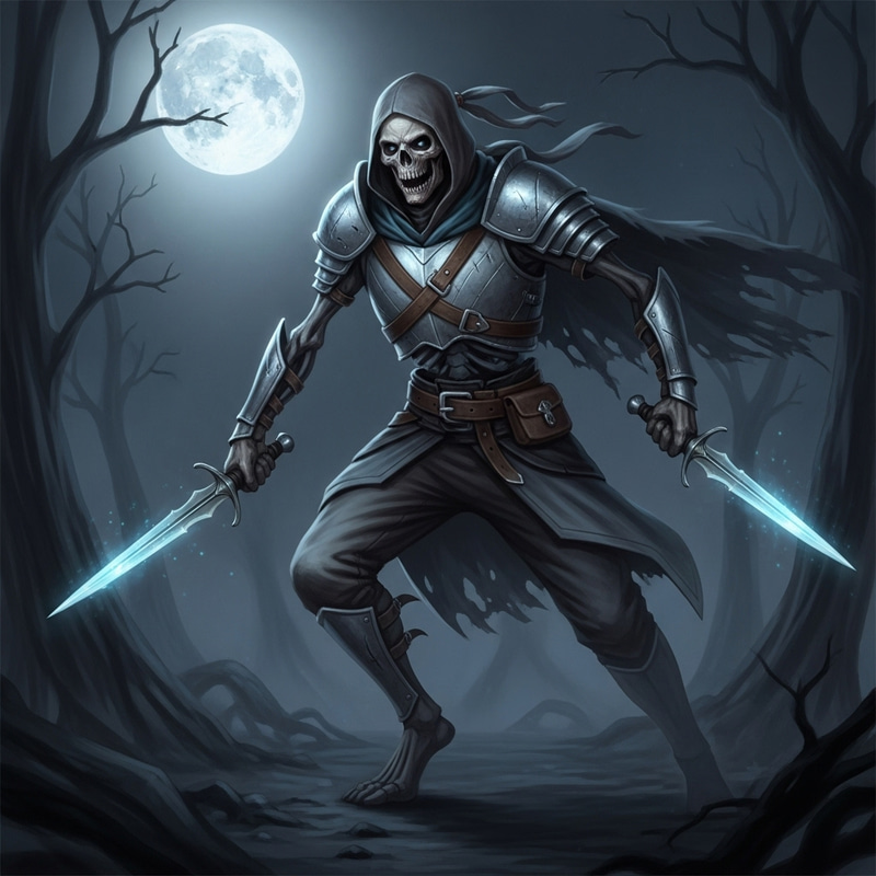 Draugr Rogue with Glowing Daggers | Nordic Undead Myth Draugr Rogue with Glowing Daggers | Nordic Undead Myth