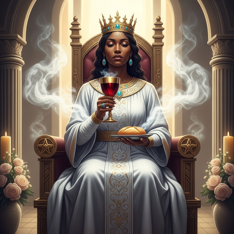 Divine Beauty: Radiant Black Queen in New Jerusalem Divine Beauty: Radiant Black Queen in New Jerusalem