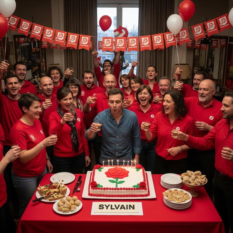 Socialist Party Celebrates Sylvain's Birthday Socialist Party Celebrates Sylvain's Birthday