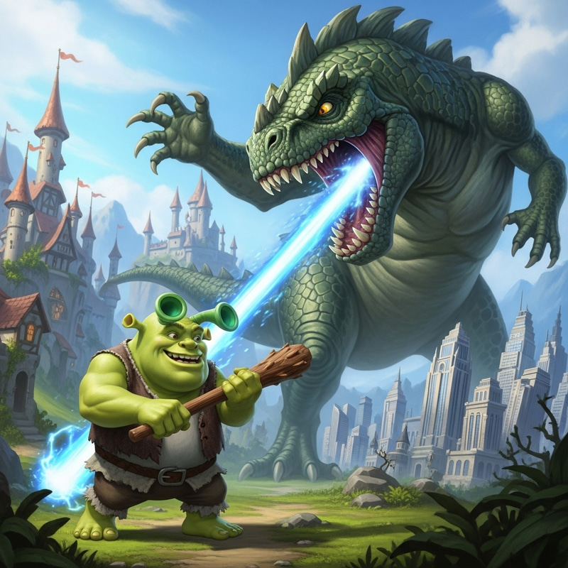 Godzilla vs Shrek: The Ultimate Battle