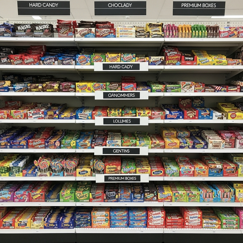 Department Store Candy Shelves: Sweet Selection Department Store Candy Shelves: Sweet Selection