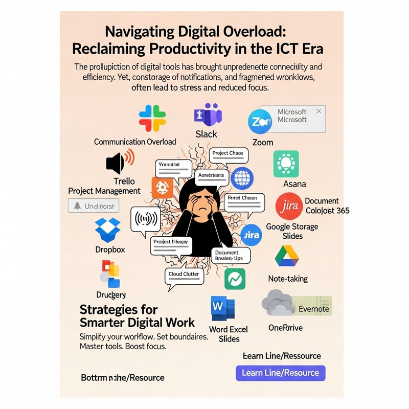 Design a Timely ICT Poster | Productivity Tools Visualized Design a Timely ICT Poster | Productivity Tools Visualized