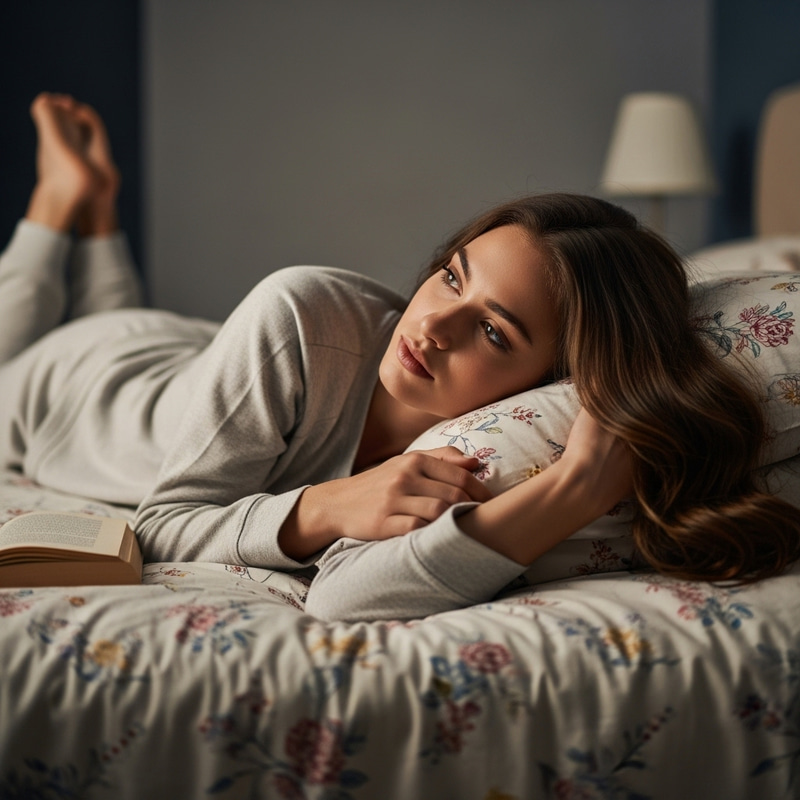 Beautiful Girl in Bed