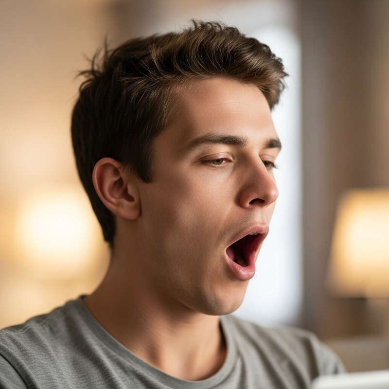 Man Yawning and Stretching - Free Stock Photo