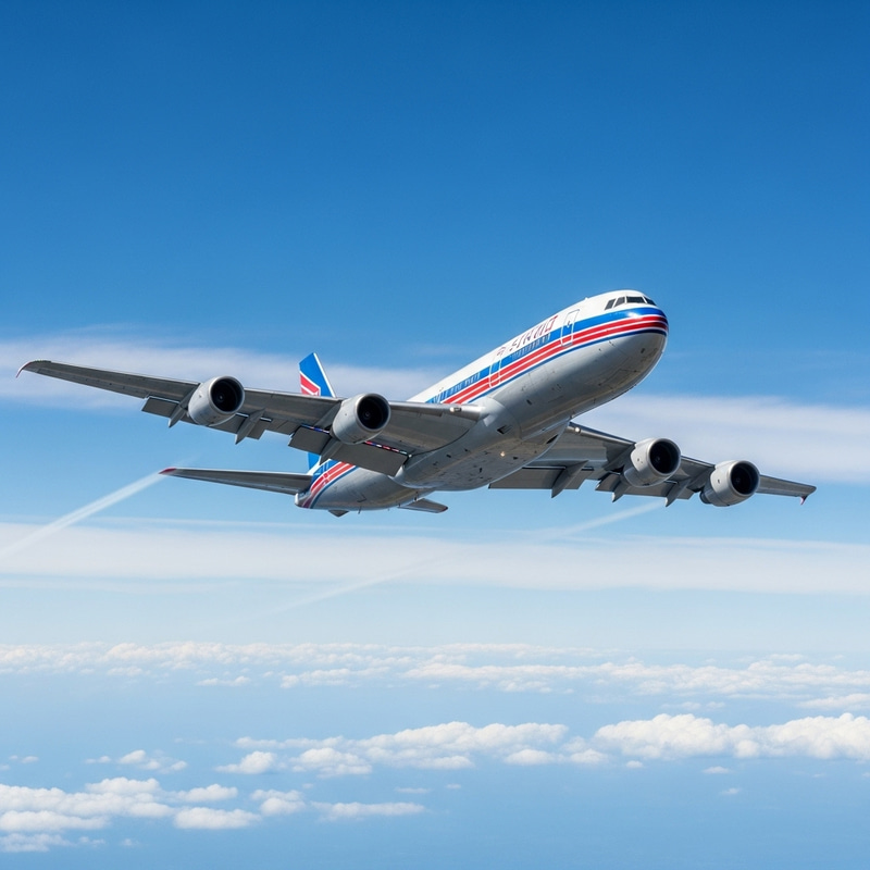 Airplane Soaring High in the Sky Airplane Soaring High in the Sky