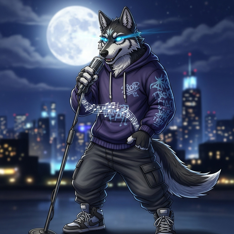 Rapper Wolf: Howling in Urban Style Rapper Wolf: Howling in Urban Style