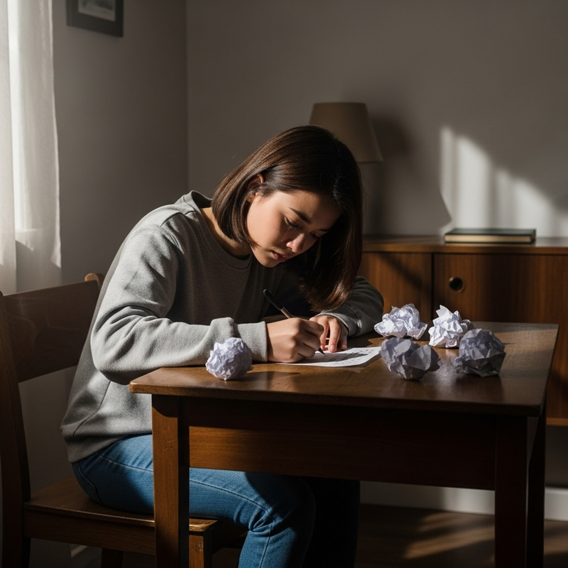 Depressed Teenage Girl in Solitude: A Soulful Portrait Depressed Teenage Girl in Solitude: A Soulful Portrait