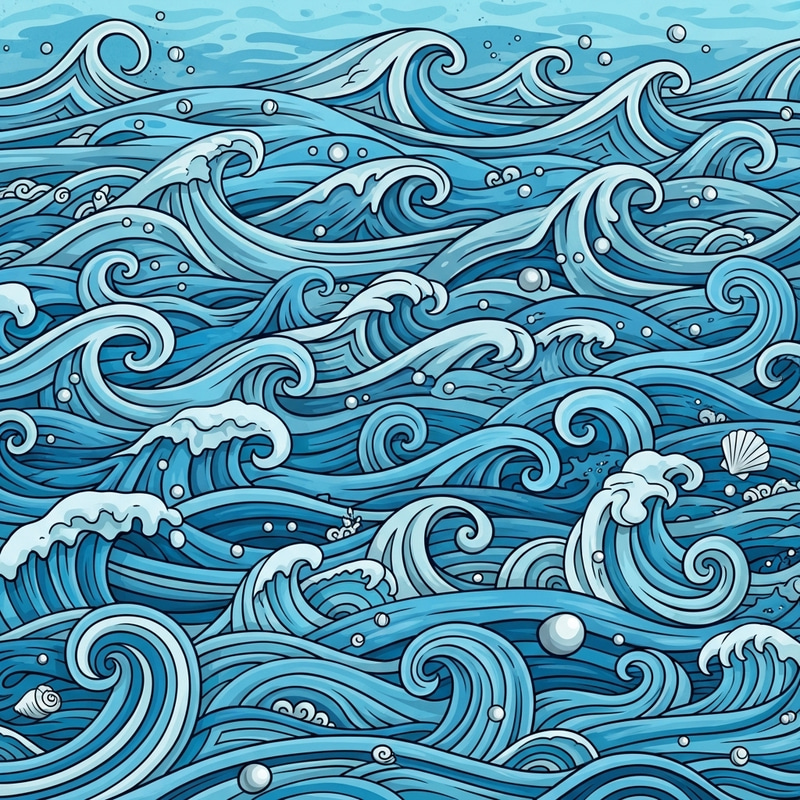 Mesmerizing Ocean Waves Art - Abstract Nature Design Mesmerizing Ocean Waves Art - Abstract Nature Design