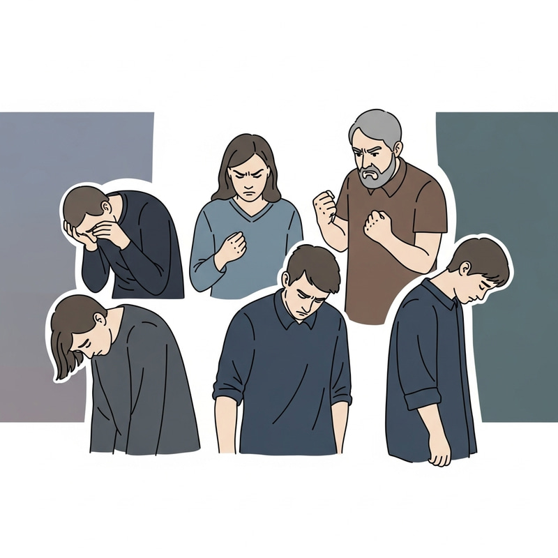 Humanoid Figures Expressing Failure Emotions