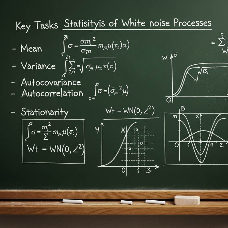 White Noise Processes: Mean, Variance, Autocovariance, Autocorrelation | Statistical Analysis White Noise Processes: Mean, Variance, Autocovariance, Autocorrelation | Statistical Analysis