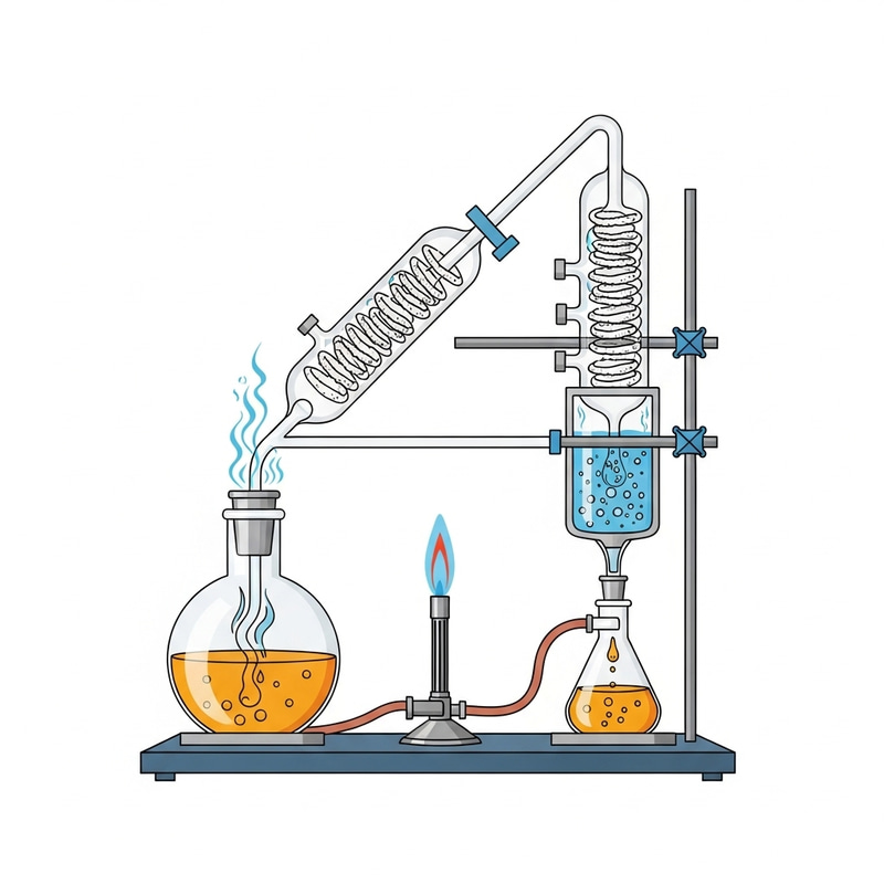 Laboratory Distillation Process: Apparatus, Steps & Logic