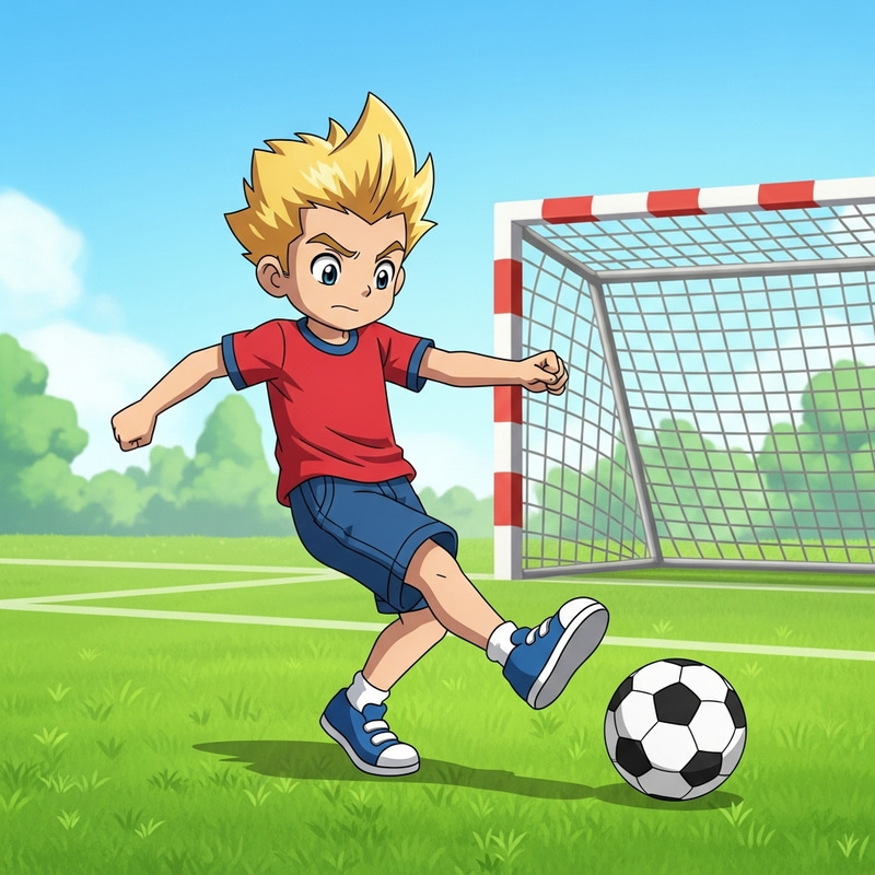 Bart Simpson Kicking Soccer Ball | Exciting Football Goal Bart Simpson Kicking Soccer Ball | Exciting Football Goal