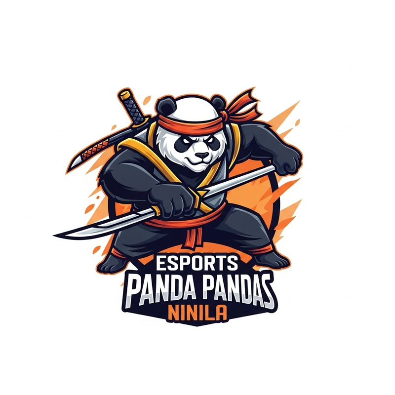 Panda Ninja Anime Logo | For Esports