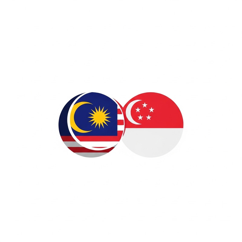 Corporate Employee Engagement Logo - Malaysian & Singaporean Flags Blend Corporate Employee Engagement Logo - Malaysian & Singaporean Flags Blend