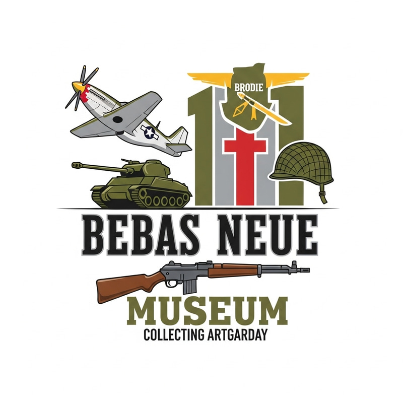 Military World War II Museum Logo | Historical Collection Military World War II Museum Logo | Historical Collection