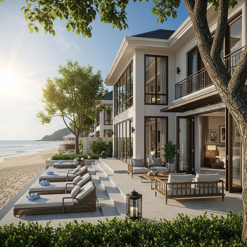 Luxury Beachfront Villa | Serene Sandy Retreat