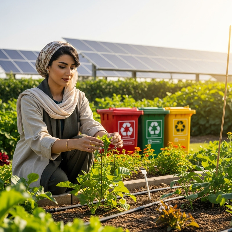 Qatari Woman Leading Environment Conservation Efforts Qatari Woman Leading Environment Conservation Efforts