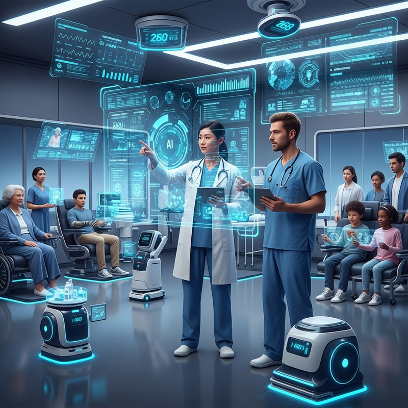 Healthcare AI Revolution | High-Tech Medical Robotics