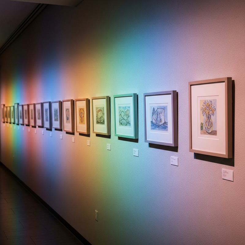 Soothing Art Gallery Wall | Calm & Inviting Artistic Display